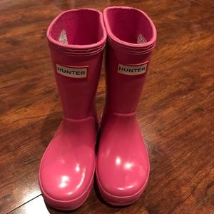 Toddler pink Hunter boots EEUC